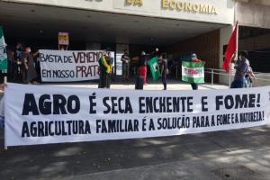 Em João Pessoa, ato público em frente ao Ministério da Economia denuncia Pacote do Veneno de Bolsonaro